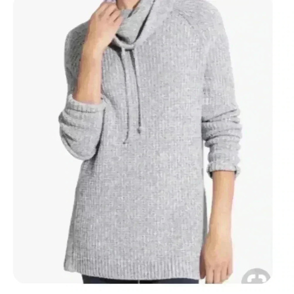 ATHLETA | Borealis Cowl Neck Sweater Chunky Knit Side Zip Size XS - Picture 2 of 10
